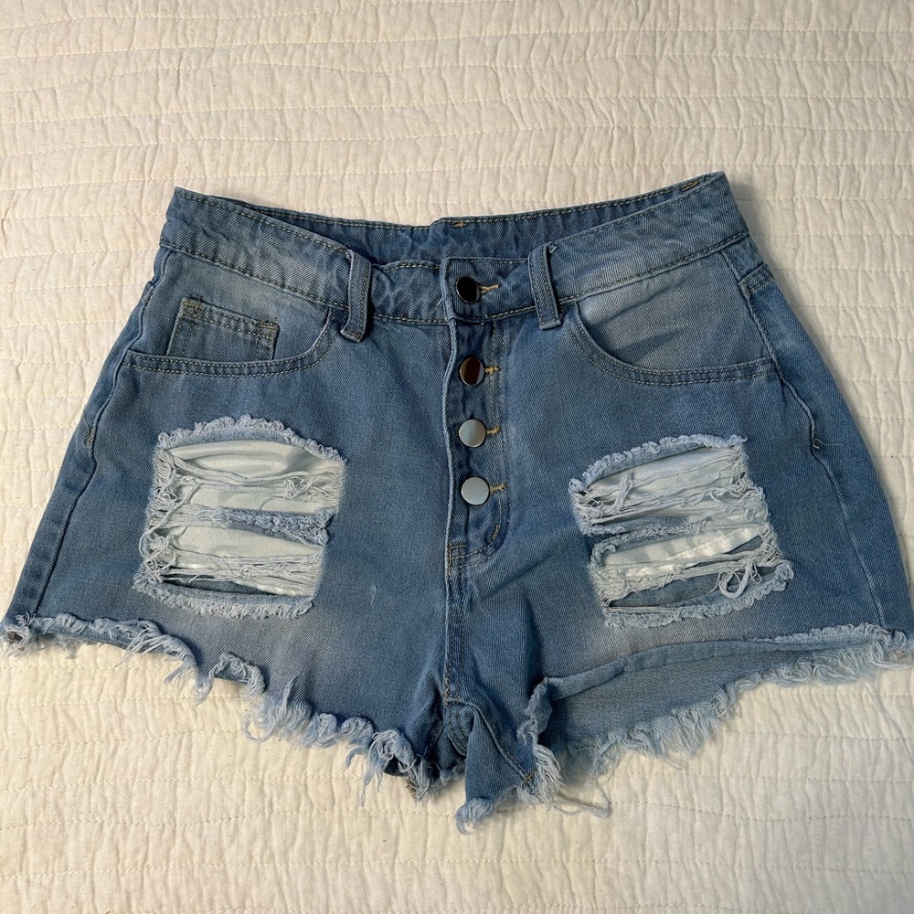 Ripped & Distressed Denim Shorts